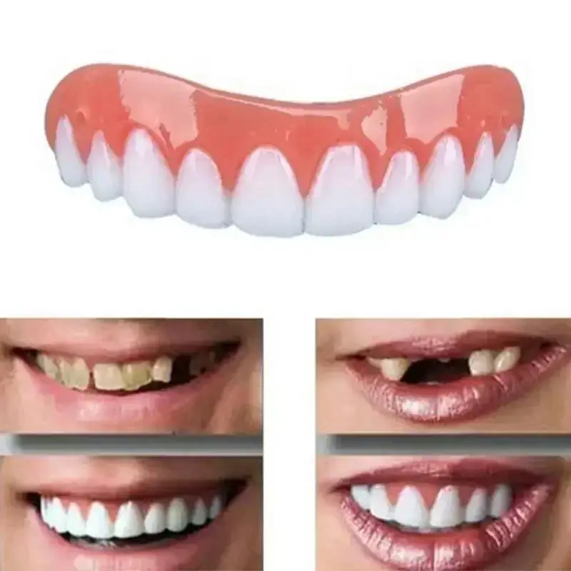 Pop Brand New Silicone Upper Lower Fake Teeth Veneers Perfect Smile Dentures Adhesive False Teeth Comfortable Braces CK848--FRO
Pop Brand New Silicone Upper Lower Fake Teeth Veneers Perfect Smile Dentures Adhesive False Teeth Comfortable Braces CK848--FRO