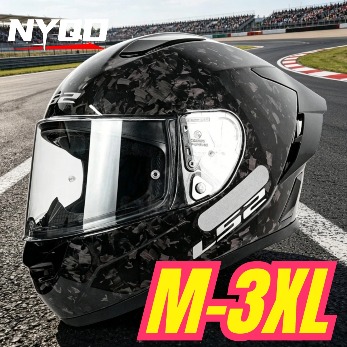 Men Women LS2 FF801 Full Face Helmet Carbon Fiber Lightweight Racing Helmet Large Rear Wing All Seasons Anti Fog ECE Certified
Men Women LS2 FF801 Full Face Helmet Carbon Fiber Lightweight Racing Helmet Large Rear Wing All Seasons Anti Fog ECE Certified