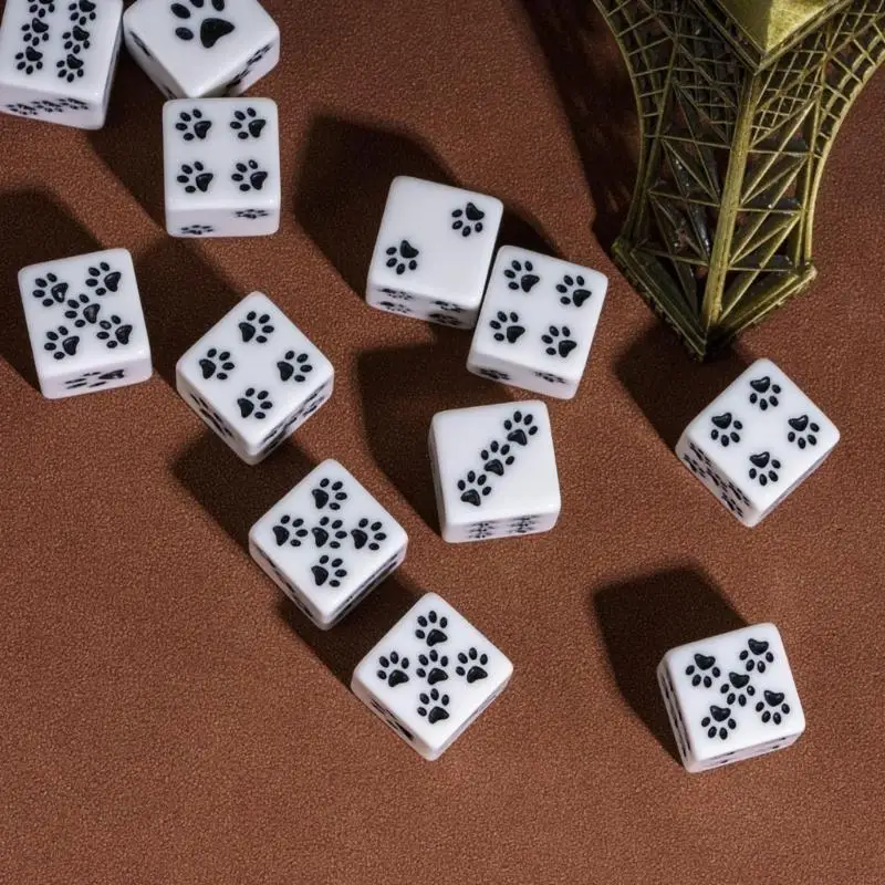 Pack of 6 Cartoon Pattern Square Corner Kids 16mm Dices Cubes with Mini Paw Dot
Pack of 6 Cartoon Pattern Square Corner Kids 16mm Dices Cubes with Mini Paw Dot
