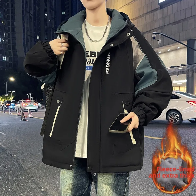 Зимняя новинка 2025: Мужская утепленная хлопковая куртка с капюшоном, не требующая глажки, теплая, модная, свободного кроя, в городском стиле, с воротником-стойкой
Зимняя новинка 2025: Мужская утепленная хлопковая куртка с капюшоном, не требующая глажки, теплая, модная, свободного кроя, в городском стиле, с воротником-стойкой