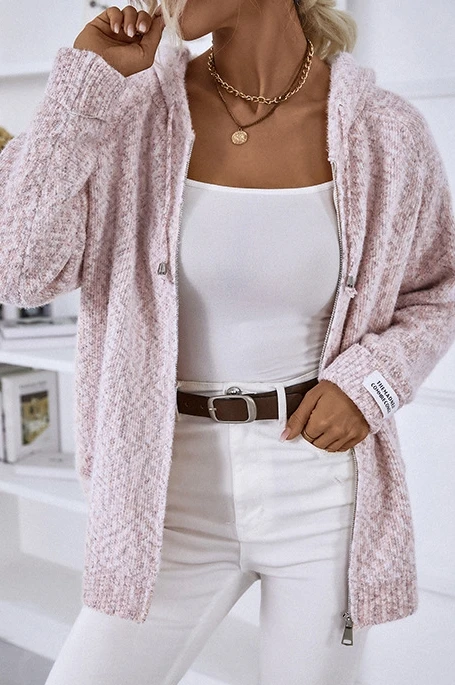 Sweater Cardigan 2024 Fashion Hot Selling Hooded Drawstring Zipper Knitted Women's Casual Multifunctional Long Sleeved Cardigan
Sweater Cardigan 2024 Fashion Hot Selling Hooded Drawstring Zipper Knitted Women's Casual Multifunctional Long Sleeved Cardigan