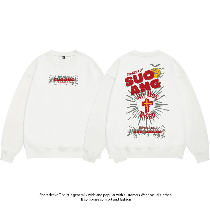 American Vintage Brilliant Cross Print Hooded Sweatshirt for Men and Women Loose Shoulder Drop Trend Long Sleeve
American Vintage Brilliant Cross Print Hooded Sweatshirt for Men and Women Loose Shoulder Drop Trend Long Sleeve