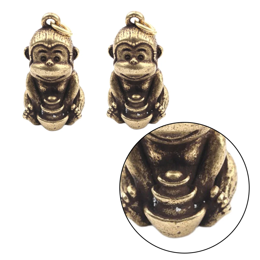 Zodiac Monkey Shaped Brass Key Chain Pendant Home Decor Creative Craft Gift Desktop Adornment Holding Ingot naments Chinese
Zodiac Monkey Shaped Brass Key Chain Pendant Home Decor Creative Craft Gift Desktop Adornment Holding Ingot naments Chinese