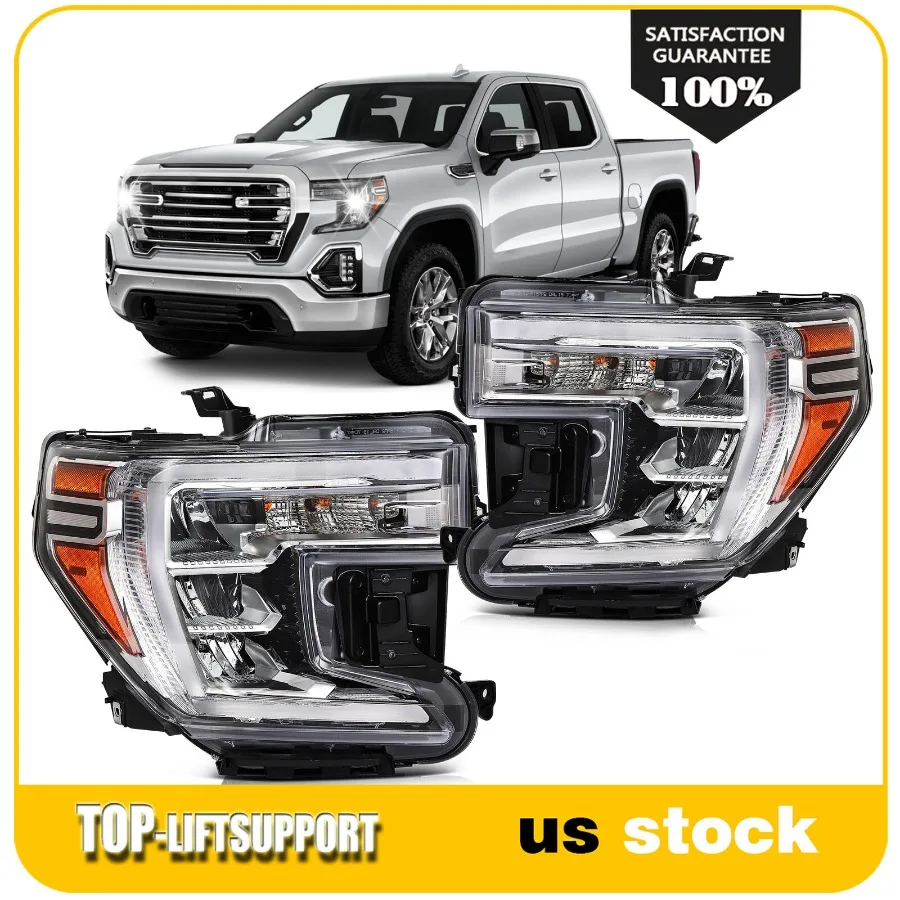 Пара светодиодных фар в сборе для GMC Sierra 1500 2019-2021 гг.
Пара светодиодных фар в сборе для GMC Sierra 1500 2019-2021 гг.