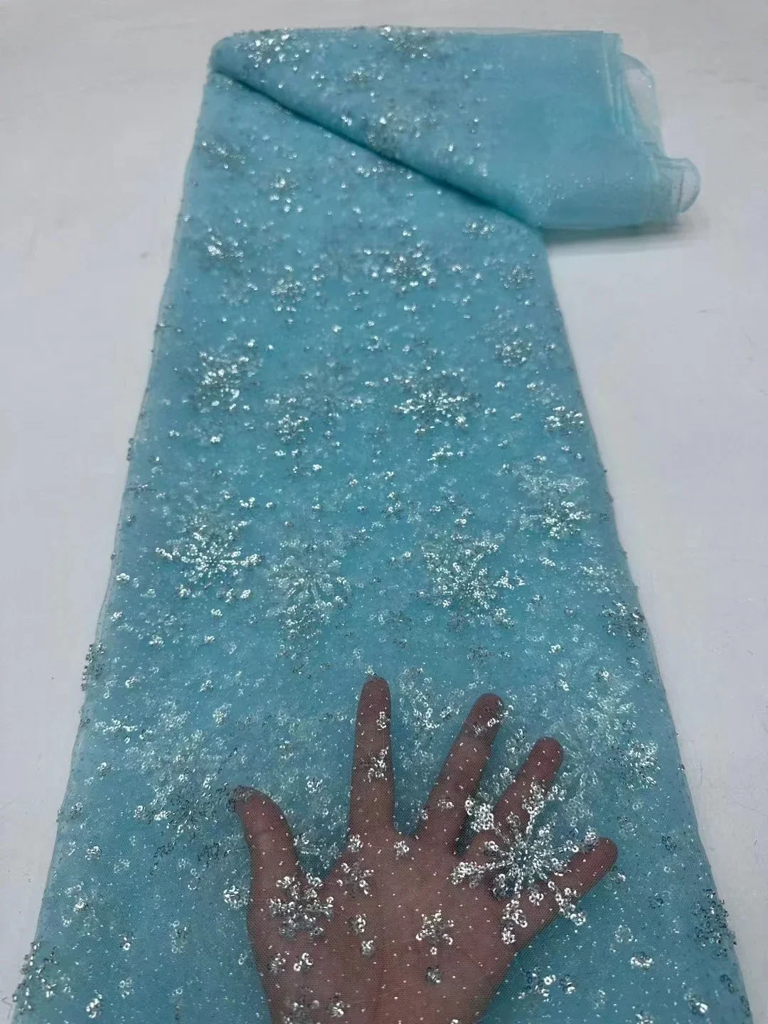 French Tulle Lace Fabric With Sequins 2024 High Quality African Nigerian Swiss Lace Fabric For Wedding Party Dress Sew PR24115
French Tulle Lace Fabric With Sequins 2024 High Quality African Nigerian Swiss Lace Fabric For Wedding Party Dress Sew PR24115