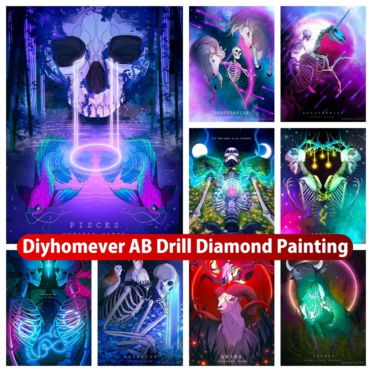Skull Astrology Zodiac Signs 5D DIY AB Diamond Painting Embroidery Constellation Art Rhinestone Mosaic Cross Stitch Home Decor
Skull Astrology Zodiac Signs 5D DIY AB Diamond Painting Embroidery Constellation Art Rhinestone Mosaic Cross Stitch Home Decor