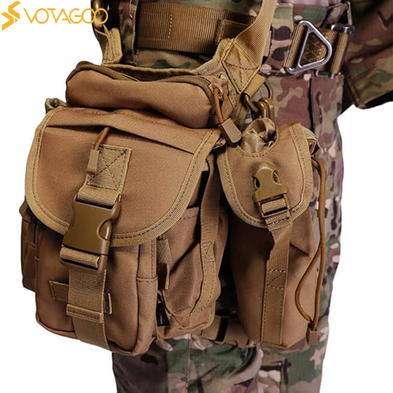 VOTAGOO Waterproof Military Tactical Drop Leg Pouch Bag Type B Cross Over Leg Rig Outdoor Bike Cycling Hiking Thigh Bag
VOTAGOO Waterproof Military Tactical Drop Leg Pouch Bag Type B Cross Over Leg Rig Outdoor Bike Cycling Hiking Thigh Bag