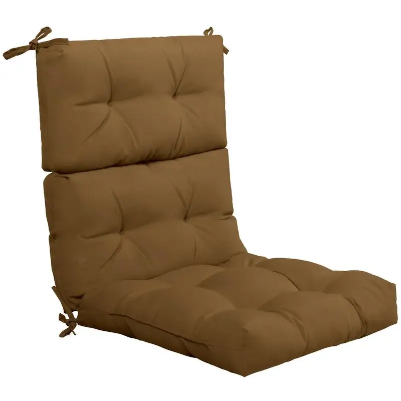 22 x 44 Inch Tufted Outdoor Patio Chair Seating Pad-Brown
22 x 44 Inch Tufted Outdoor Patio Chair Seating Pad-Brown