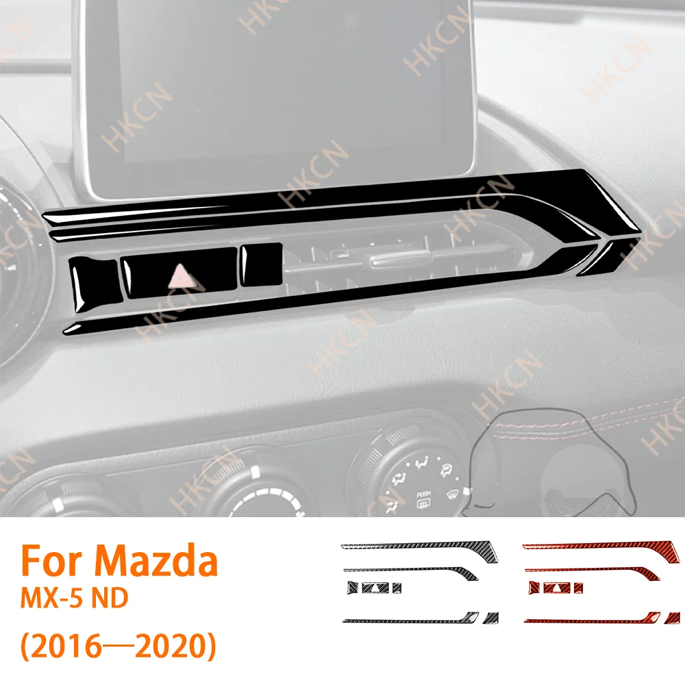 Carbon Fiber Central Console Air Vent Panel Cover Trim Sticker Car Interior Accessories Modification For Mazda MX5 ND 2016—2020
Carbon Fiber Central Console Air Vent Panel Cover Trim Sticker Car Interior Accessories Modification For Mazda MX5 ND 2016—2020