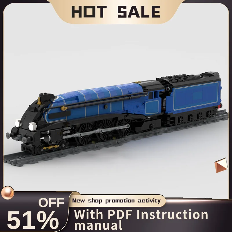New City Technical Train Tracks Railway Moc Lner A4 Br Blue Livery Model Building Blocks Creative Ideas Kids Toys Birthday Gift
New City Technical Train Tracks Railway Moc Lner A4 Br Blue Livery Model Building Blocks Creative Ideas Kids Toys Birthday Gift