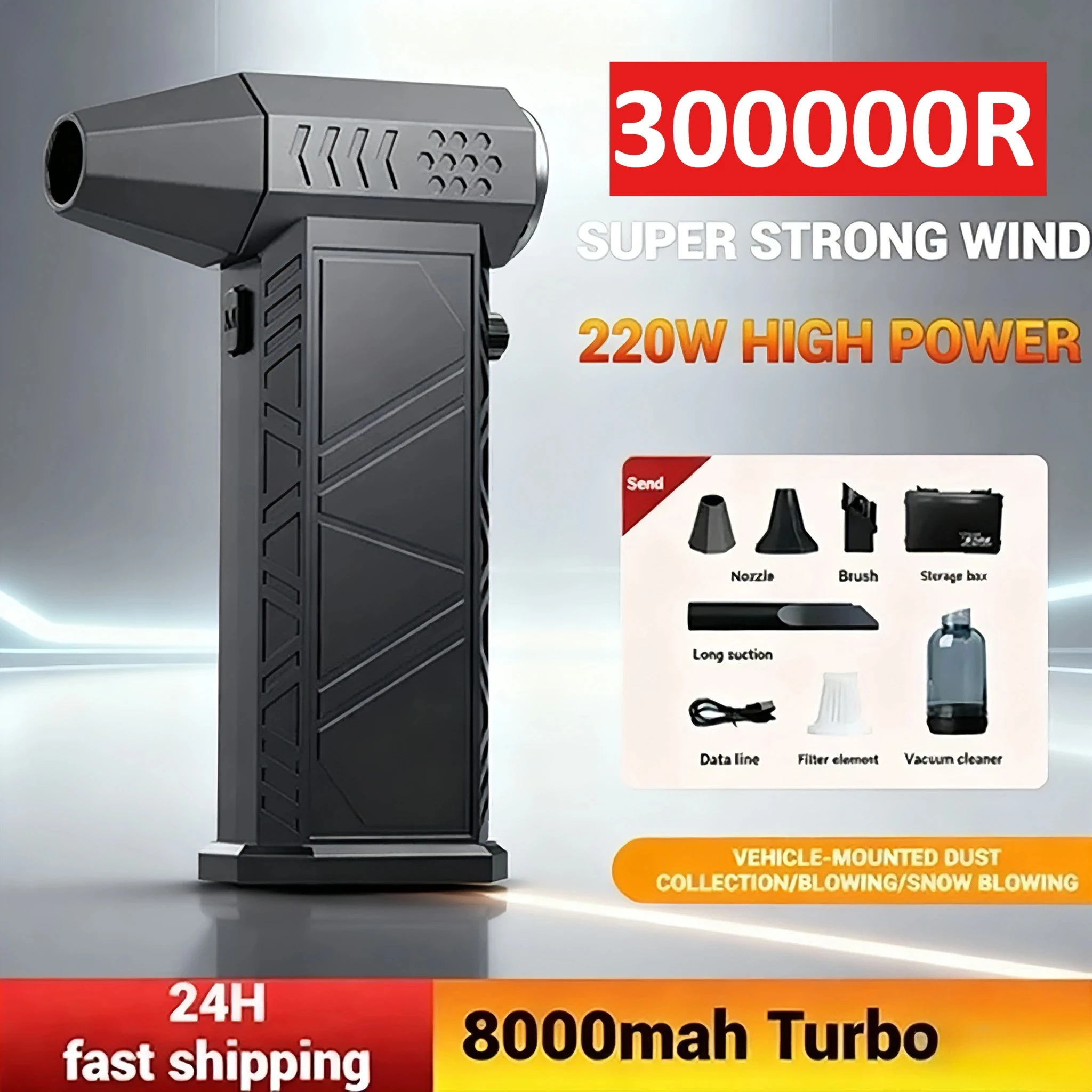 Новый модернизированный ручной турбовентилятор X9 300 000 об/мин — перезаряжаемый фен с бесщеточным двигателем
Новый модернизированный ручной турбовентилятор X9 300 000 об/мин — перезаряжаемый фен с бесщеточным двигателем