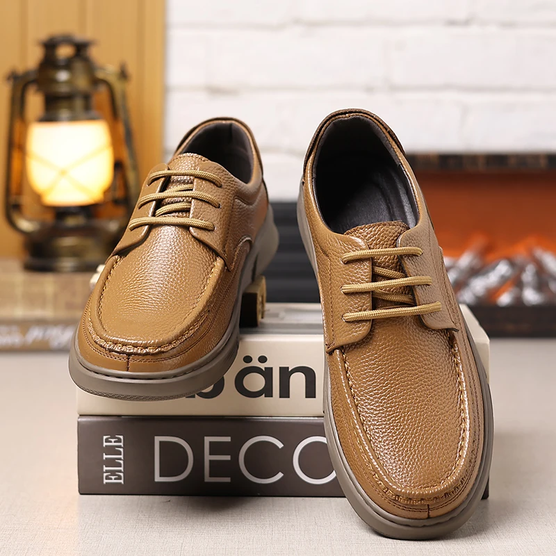 Men Four Seasons Genuine Leather Shoes First Layer Cowhide Business Casual Shoes Comfortable Soft Sole Office Dress Shoes
Men Four Seasons Genuine Leather Shoes First Layer Cowhide Business Casual Shoes Comfortable Soft Sole Office Dress Shoes