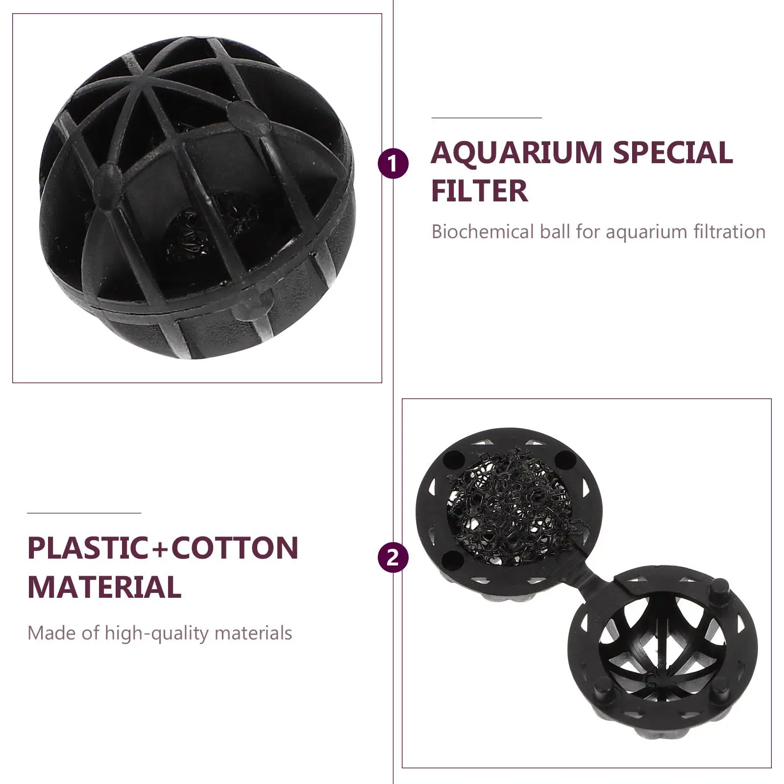150 Pcs Bio Balls 16mm Filtration Material for Fish Tank Pond Aquarium Biochemical Media Filter Balls Practical Lightweight Pet
150 Pcs Bio Balls 16mm Filtration Material for Fish Tank Pond Aquarium Biochemical Media Filter Balls Practical Lightweight Pet