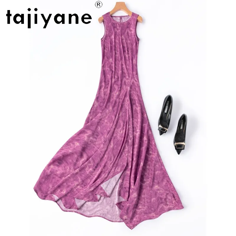 TAJIYANE Women's Casual Dresses Soft 100% Mulberry Silk Summer Dress Vacation Irregular Dresses for Women Clothes Sleeveless 원피스
TAJIYANE Women's Casual Dresses Soft 100% Mulberry Silk Summer Dress Vacation Irregular Dresses for Women Clothes Sleeveless 원피스