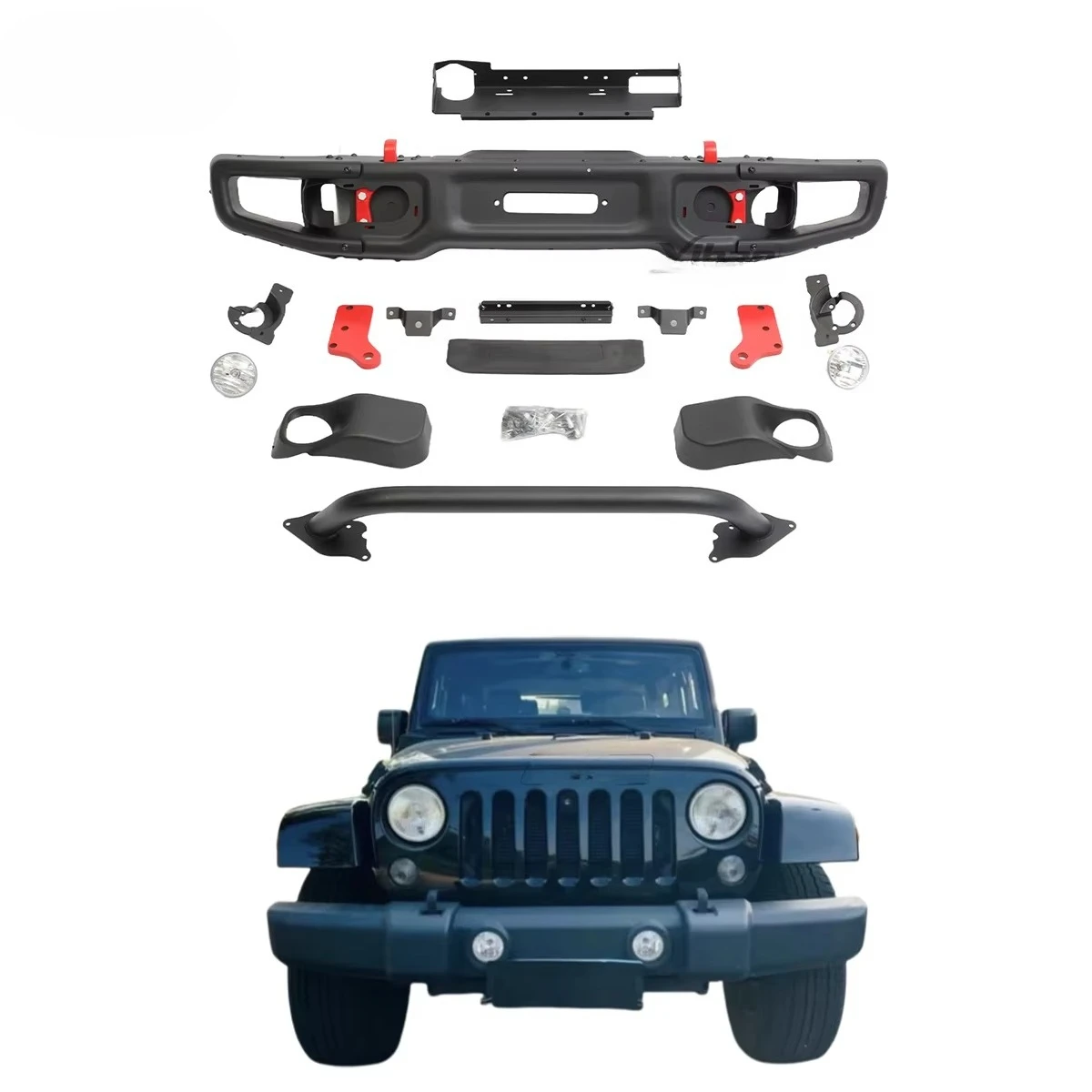 Steel Front Bumper with U shape Tube Body kits for Jeep Wrangler 10TH Anniversary JK 07-17custom
Steel Front Bumper with U shape Tube Body kits for Jeep Wrangler 10TH Anniversary JK 07-17custom