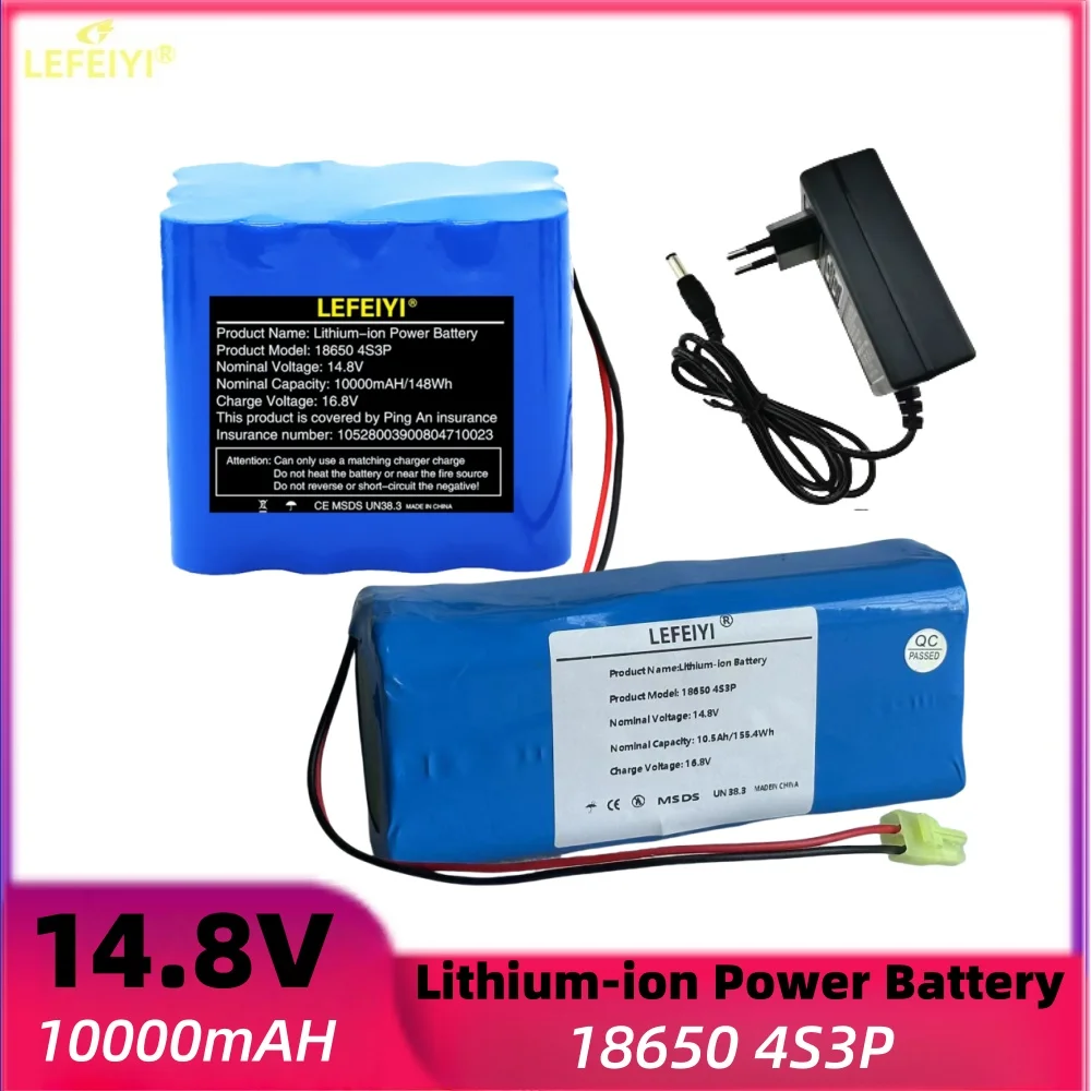 18650 battery pack 4S3P 12.8V 10Ah BMS, suitable for electric boats and 12V uninterruptible power supply 16.8V charger
18650 battery pack 4S3P 12.8V 10Ah BMS, suitable for electric boats and 12V uninterruptible power supply 16.8V charger