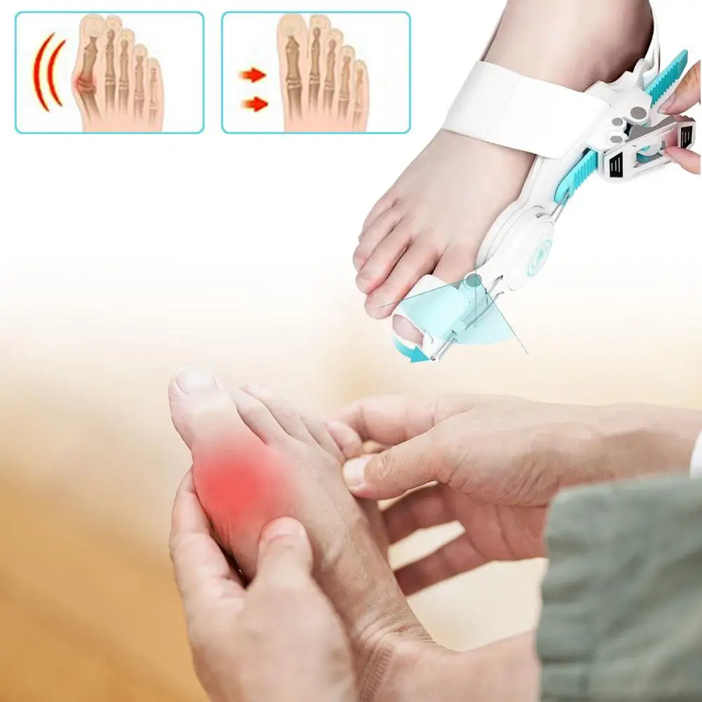 Hallux Valgus Brace Bunion Corrector Knob Control Toe Straightener Ergonomic Support for Foot Care Comfort Wear Unisex
Hallux Valgus Brace Bunion Corrector Knob Control Toe Straightener Ergonomic Support for Foot Care Comfort Wear Unisex