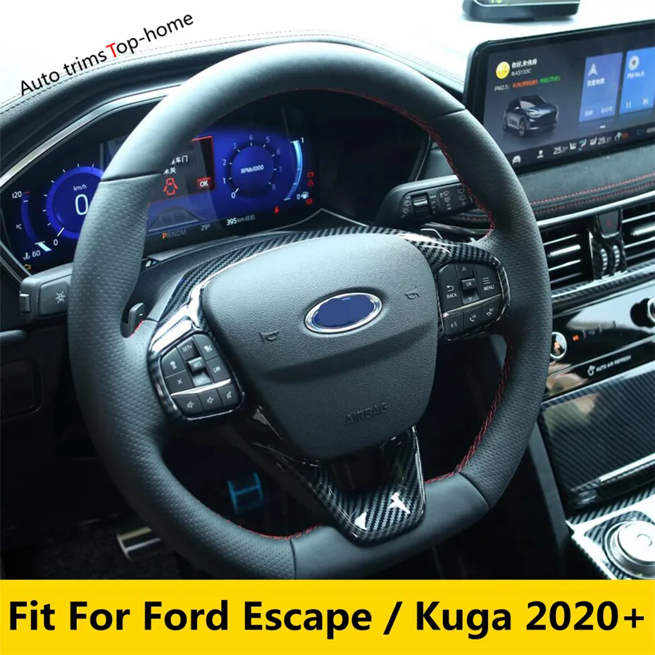 ABS Matte Carbon Fiber Steering Wheel Cover Trim Sticker Car Accessories Styling For Ford Escape / Kuga 2020 2021 2022 2023 2024
ABS Matte Carbon Fiber Steering Wheel Cover Trim Sticker Car Accessories Styling For Ford Escape / Kuga 2020 2021 2022 2023 2024