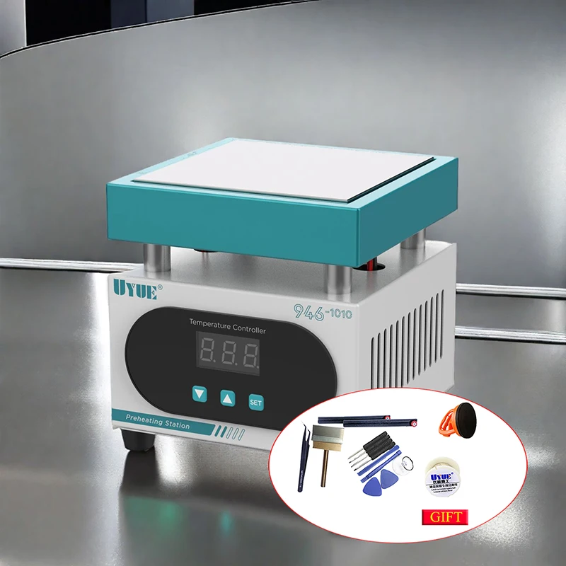 UYUE 946-1010 LED Display Preheating Platform for Mobile Phone Repair BGA Rework PCB Hot Plate Preheating Station 300W
UYUE 946-1010 LED Display Preheating Platform for Mobile Phone Repair BGA Rework PCB Hot Plate Preheating Station 300W