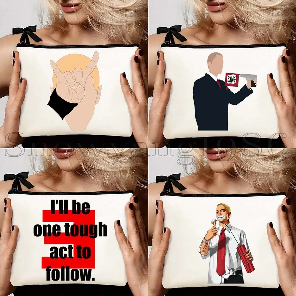 4pcs Eminem Rap God Horns The Death of Slim Shady Rabbit Music Fan Canvas Cosmetic Bag Makeup Toilet Bag Pencil Case Pouch
4pcs Eminem Rap God Horns The Death of Slim Shady Rabbit Music Fan Canvas Cosmetic Bag Makeup Toilet Bag Pencil Case Pouch