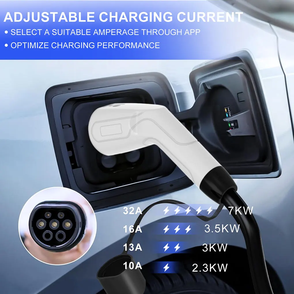 Type 2 EV Charger 250V Portable EV Charger Ev Charger 32A 7KW/16A 3.5KW And Home Socket Optional Home 3PIN 32A 7KW Universal
Type 2 EV Charger 250V Portable EV Charger Ev Charger 32A 7KW/16A 3.5KW And Home Socket Optional Home 3PIN 32A 7KW Universal