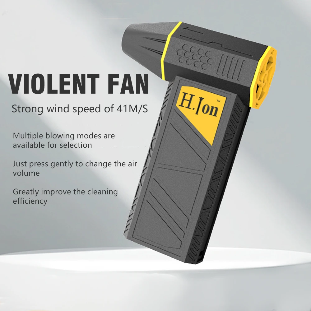 New Mini Violent Turbo Fan 110000RPM 32m/s Handheld Brushless Motor Jet Hair Dryer Keyboard Dust Blowing Household Power Tool
New Mini Violent Turbo Fan 110000RPM 32m/s Handheld Brushless Motor Jet Hair Dryer Keyboard Dust Blowing Household Power Tool