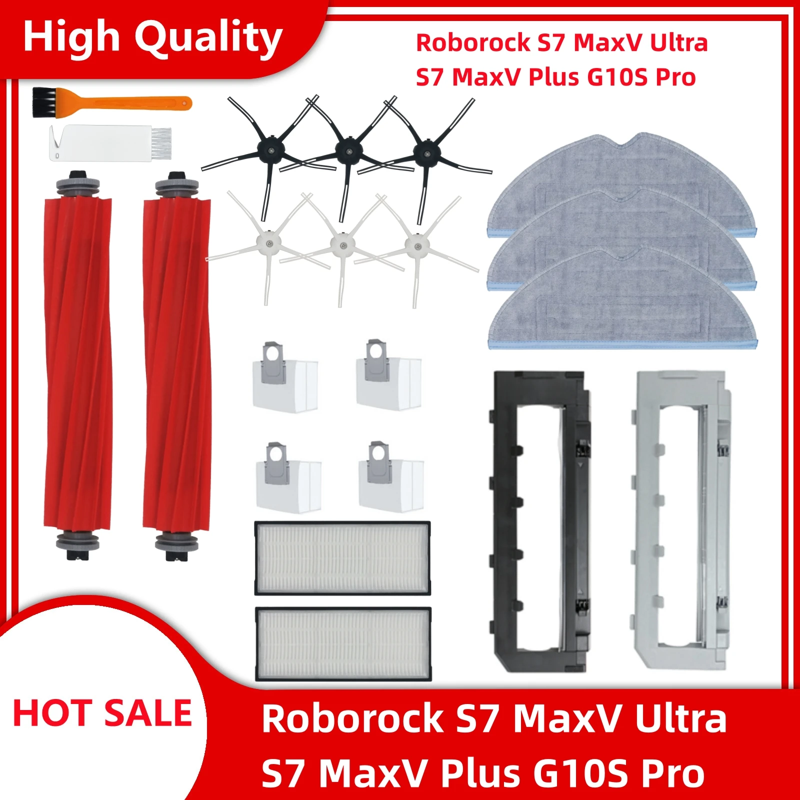 Main Side Brush Mop Hepa Filter Dust Bag For Roborock S7 MaxV S7 MaxV Plus S7 MaxV Ultra G10S Pro Robot Vacuum Accessories
Main Side Brush Mop Hepa Filter Dust Bag For Roborock S7 MaxV S7 MaxV Plus S7 MaxV Ultra G10S Pro Robot Vacuum Accessories
