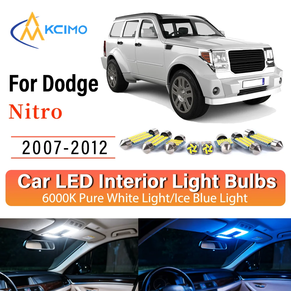 Interior Lighting Kit For Dodge Nitro 2007-2012 LED Bulbs for Dome Map Door Trunk License Plate Light
Interior Lighting Kit For Dodge Nitro 2007-2012 LED Bulbs for Dome Map Door Trunk License Plate Light
