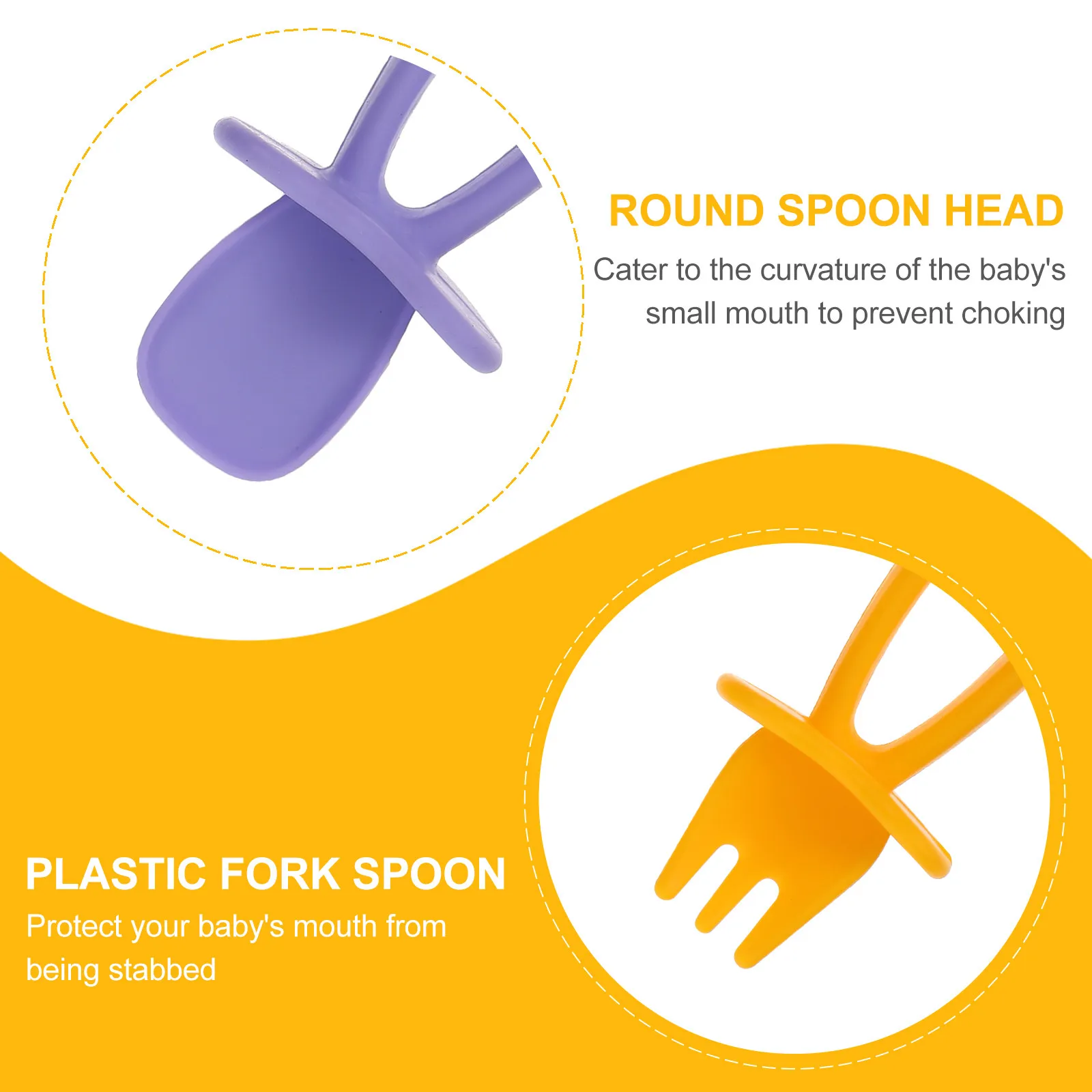 2 комплекта детских столовых приборов: ложки и вилки с нескользящими ручками, прочные, из высококачественного материала, для обучения малышей, устойчивые к высоким температурам
2 комплекта детских столовых приборов: ложки и вилки с нескользящими ручками, прочные, из высококачественного материала, для обучения малышей, устойчивые к высоким температурам