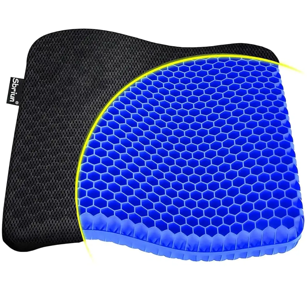 Gel Seat Cushion - Enhanced Double Thi Egg Seat Cushion With Non-Slip Cover - Office Chair Car Seat Cushion - Sciatica & Ba
Gel Seat Cushion - Enhanced Double Thi Egg Seat Cushion With Non-Slip Cover - Office Chair Car Seat Cushion - Sciatica & Ba