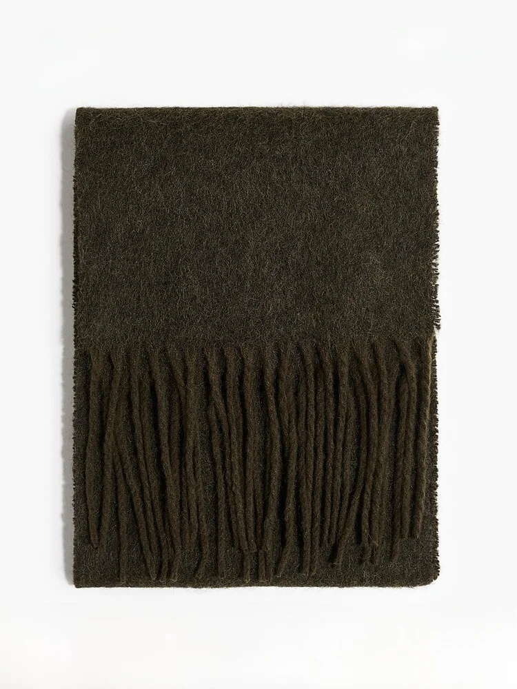 H&M Summer New Women's Scarf 1307930 Rectangle Warmth Polyester Wool Blend Pure Color Scarf Fashionable Accessory for Women
H&M Summer New Women's Scarf 1307930 Rectangle Warmth Polyester Wool Blend Pure Color Scarf Fashionable Accessory for Women