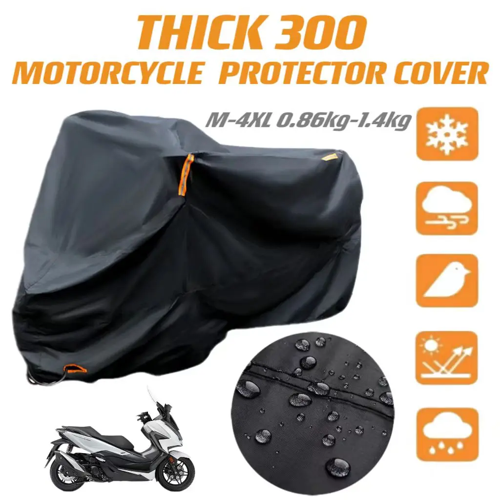 Thick 300D Motorcycle Covers Black Design Waterproof Motors Dust Rain Snow UV Protector Cover Indoor Outdoor S - 4XL
Thick 300D Motorcycle Covers Black Design Waterproof Motors Dust Rain Snow UV Protector Cover Indoor Outdoor S - 4XL
