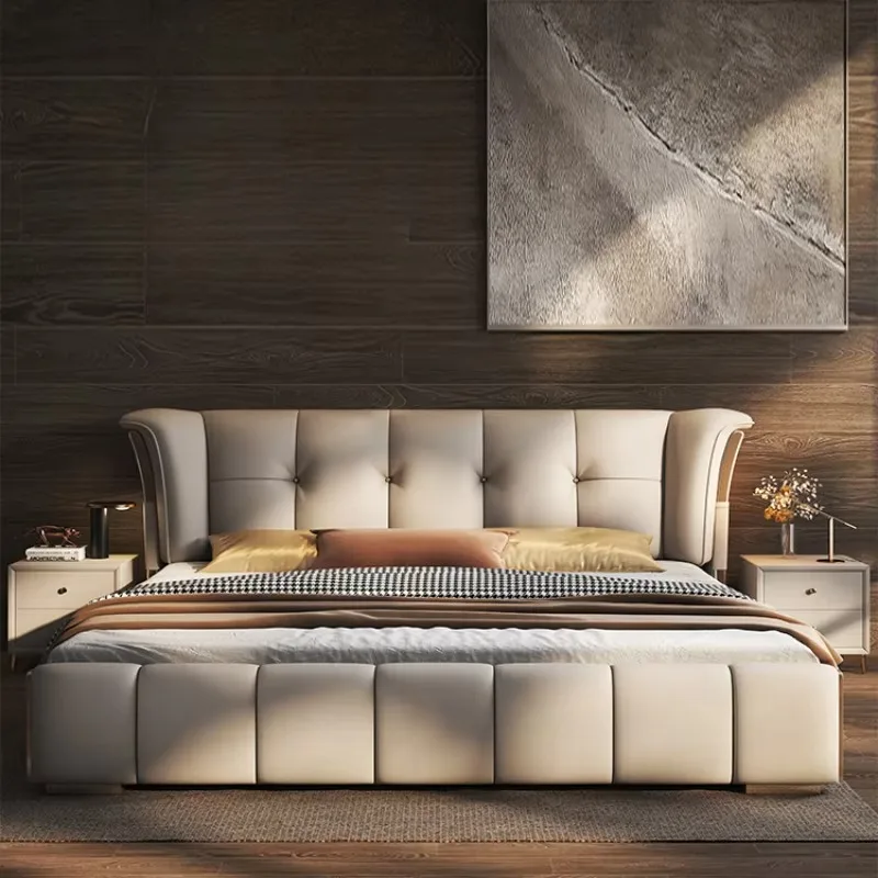 High End Master Double Bed Frame King Size Wood Nordic Luxury Queen Bed Frame Storage Modern Cama De Casal Bedroom Furniture
High End Master Double Bed Frame King Size Wood Nordic Luxury Queen Bed Frame Storage Modern Cama De Casal Bedroom Furniture