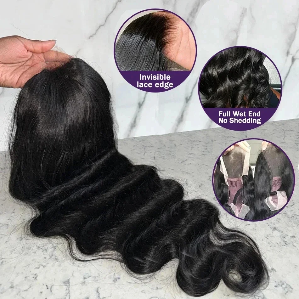 Natural Black 13x4 HD Transparent Lace Front Wig Burmese Human Hair Wigs Pre-Plucked Body Wave 250% Density Lace Frontal Wig
Natural Black 13x4 HD Transparent Lace Front Wig Burmese Human Hair Wigs Pre-Plucked Body Wave 250% Density Lace Frontal Wig