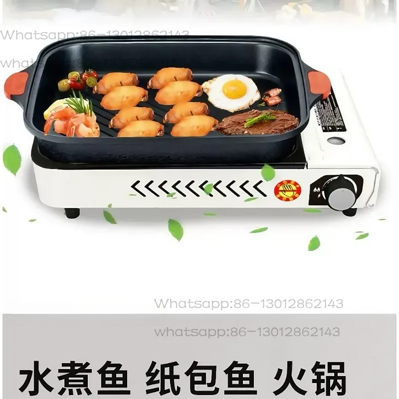 Portable gas barbecue grill fish stove stall cassette stove special pot outdoor grilling and rinsing integrated camping
Portable gas barbecue grill fish stove stall cassette stove special pot outdoor grilling and rinsing integrated camping