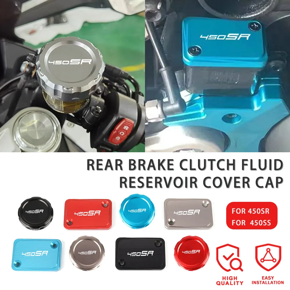 FOR CFMOTO CF MOTO 450SR 450 SR 2022 2023 2024 Motorcycle Aluminum Front & Rear Brake Clutch Fluid Reservoir Cover Cap Protector
FOR CFMOTO CF MOTO 450SR 450 SR 2022 2023 2024 Motorcycle Aluminum Front & Rear Brake Clutch Fluid Reservoir Cover Cap Protector