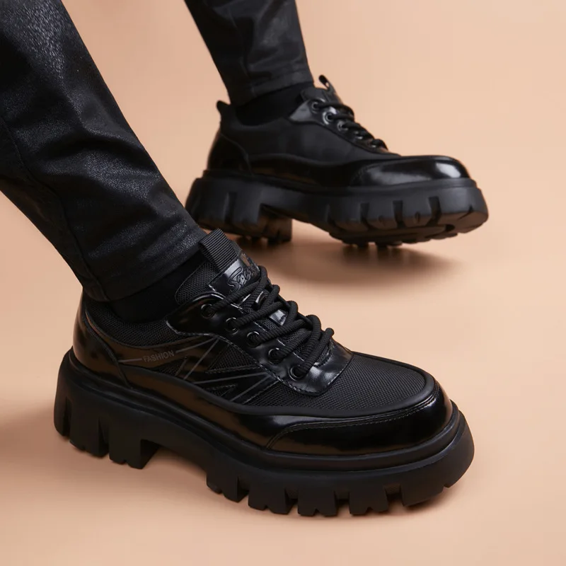 Genuine Leather Shoes Men's Business Formal Casual Shoes Students Thick Bottom Round Head Non-slip Comfortable Outdoor Shoes
Genuine Leather Shoes Men's Business Formal Casual Shoes Students Thick Bottom Round Head Non-slip Comfortable Outdoor Shoes