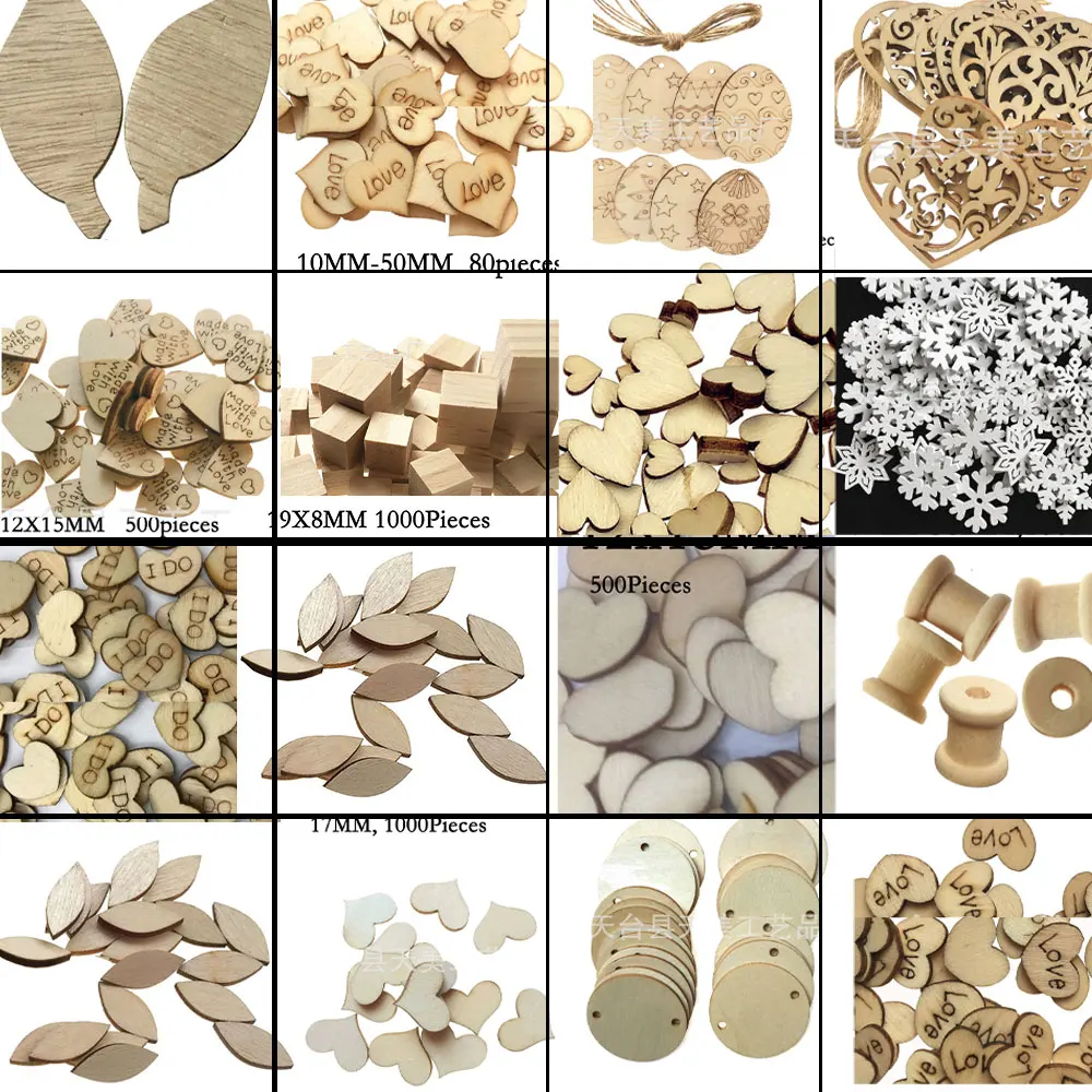50-500PCS Wood Heart Shaped Unfinished Wood Cutout Chips Wooden Heart Ornaments for Birthday Wedding Christmas Decoration
50-500PCS Wood Heart Shaped Unfinished Wood Cutout Chips Wooden Heart Ornaments for Birthday Wedding Christmas Decoration