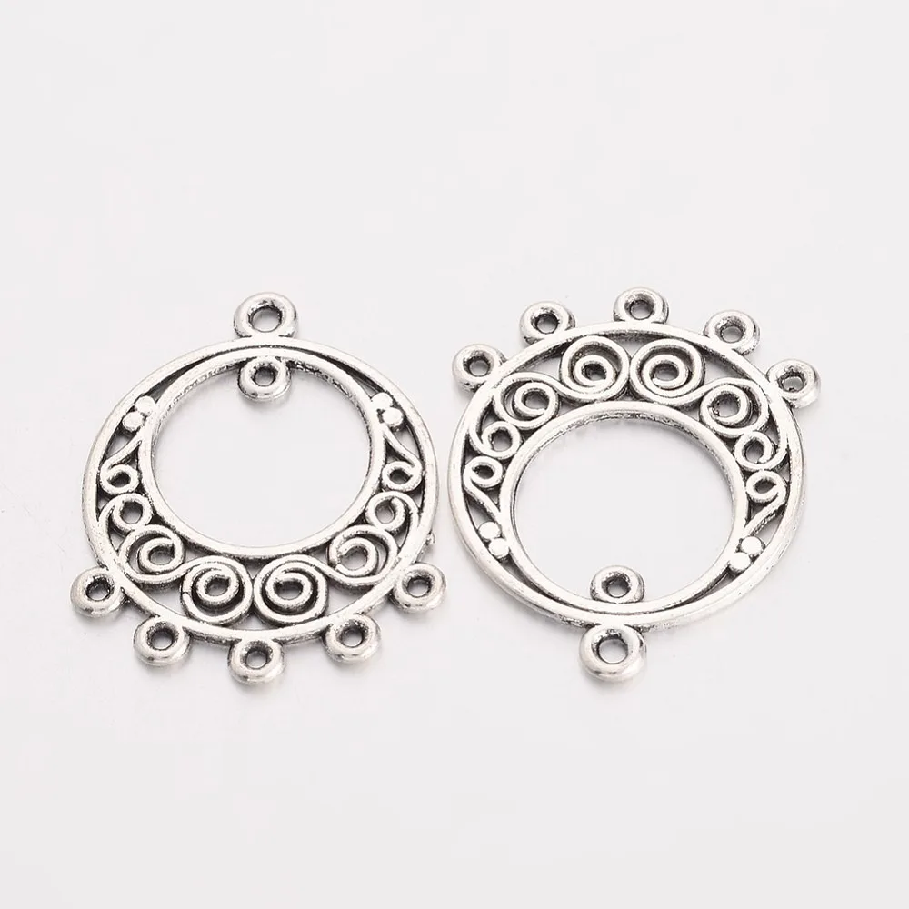 Alloy Dangle Link Flat Round Cadmium Free Lead Free Silver 24x20x1mm Hole: 1mm
Alloy Dangle Link Flat Round Cadmium Free Lead Free Silver 24x20x1mm Hole: 1mm