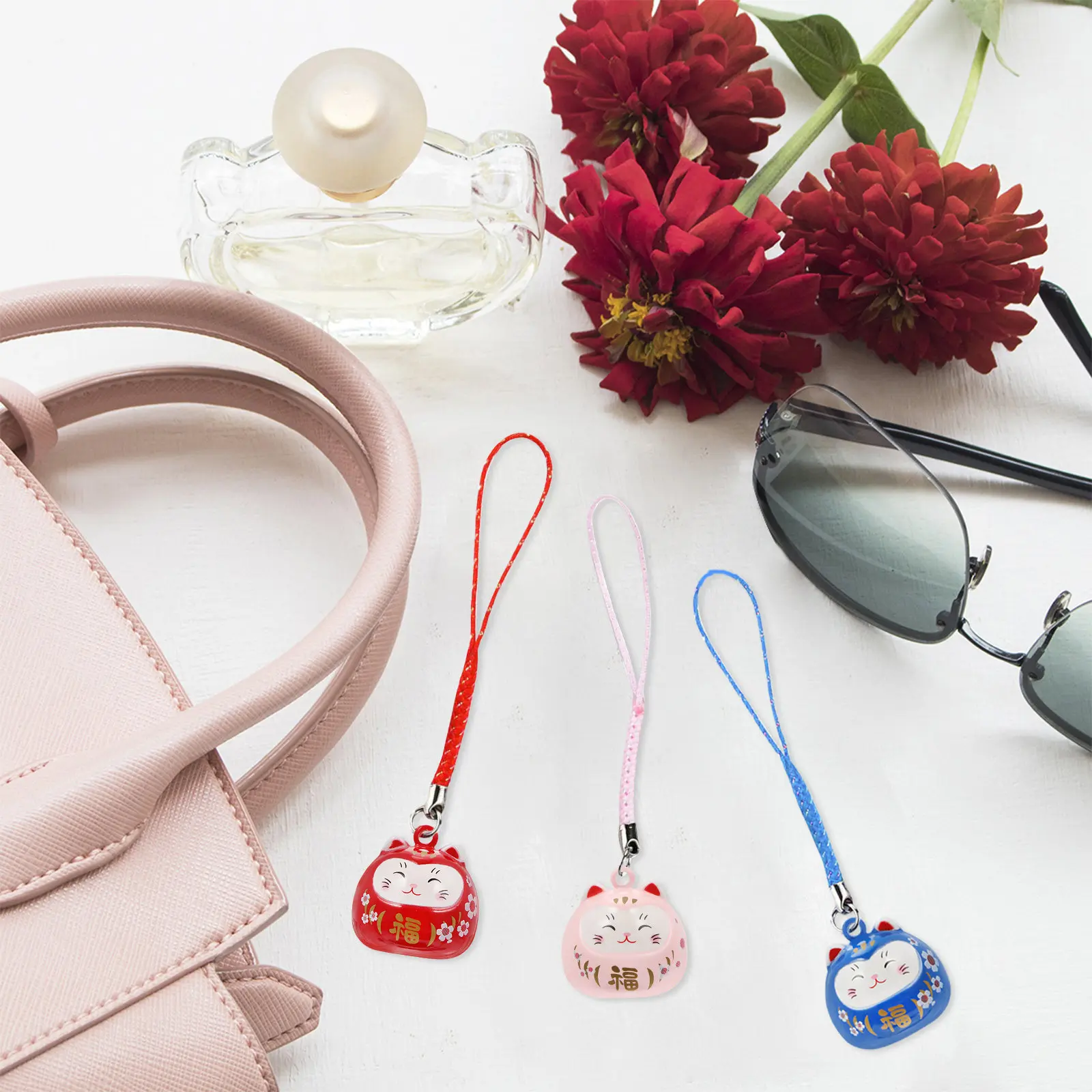 5Pcs Lucky Cat Pendant Accessories Fortune Cat Bell Home Decor Hanging Charm for Jewelry Making Mobile Phone Bag
5Pcs Lucky Cat Pendant Accessories Fortune Cat Bell Home Decor Hanging Charm for Jewelry Making Mobile Phone Bag