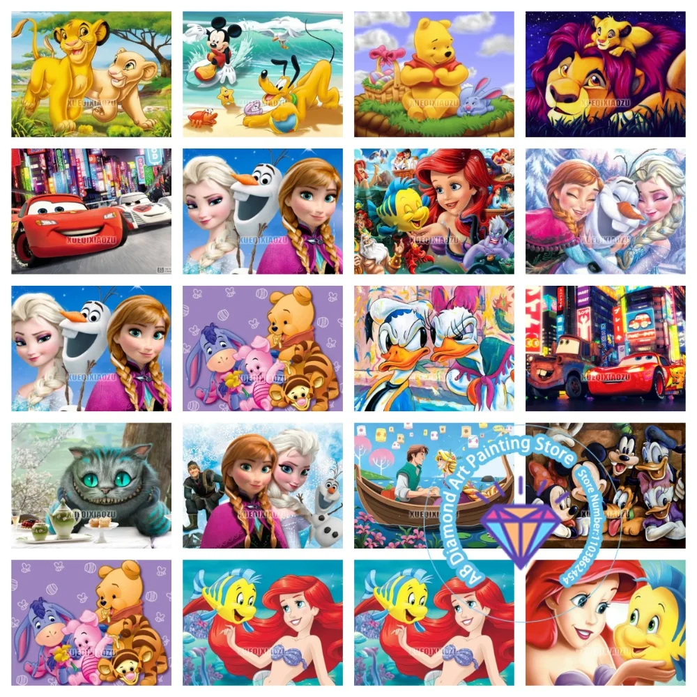 Cartoon Princess Winnie the Pooh Mickey Mouse AB Diamond Drawing Kit Square Round Diamond 5D DIY Mosaic Handmade Art Adult Gift
Cartoon Princess Winnie the Pooh Mickey Mouse AB Diamond Drawing Kit Square Round Diamond 5D DIY Mosaic Handmade Art Adult Gift