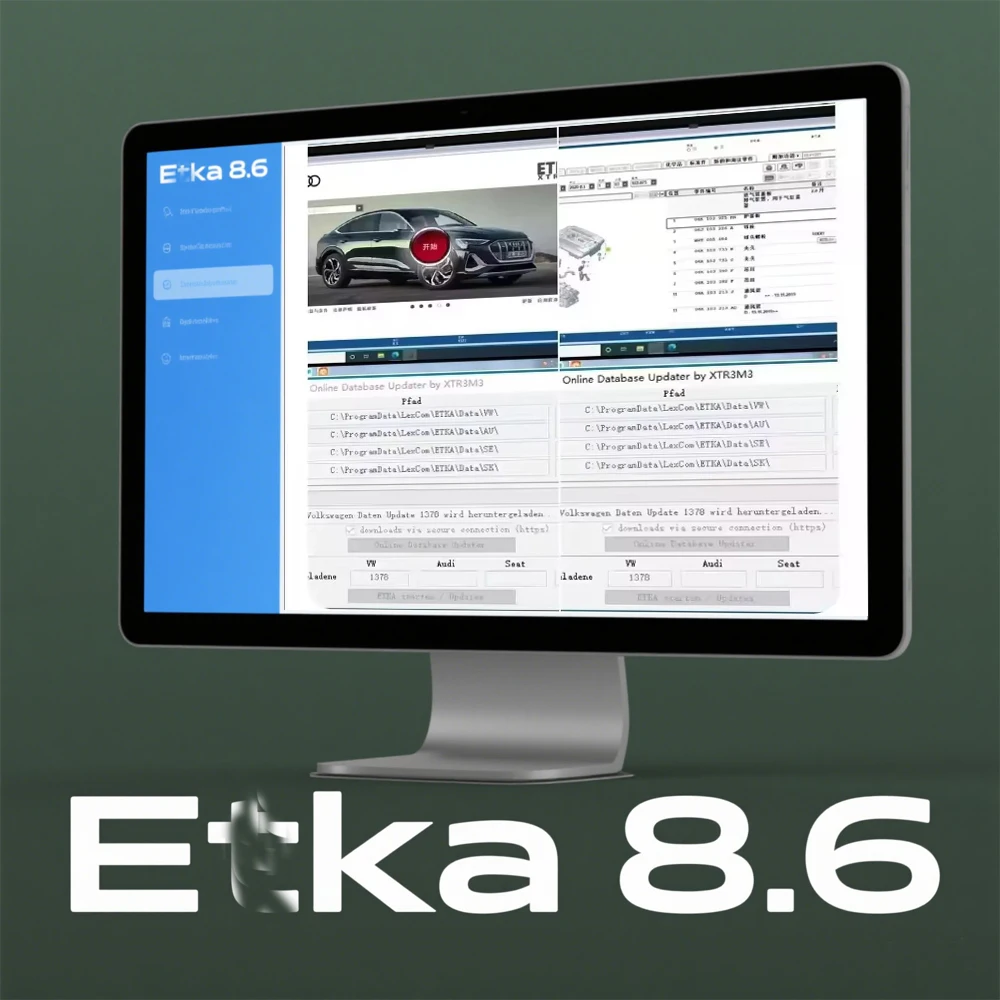 Etka 8.6 2025 | A-di V-W Auto EPC | Multi-Language Parts Catalogue | Elsawin 6.0 software
Etka 8.6 2025 | A-di V-W Auto EPC | Multi-Language Parts Catalogue | Elsawin 6.0 software