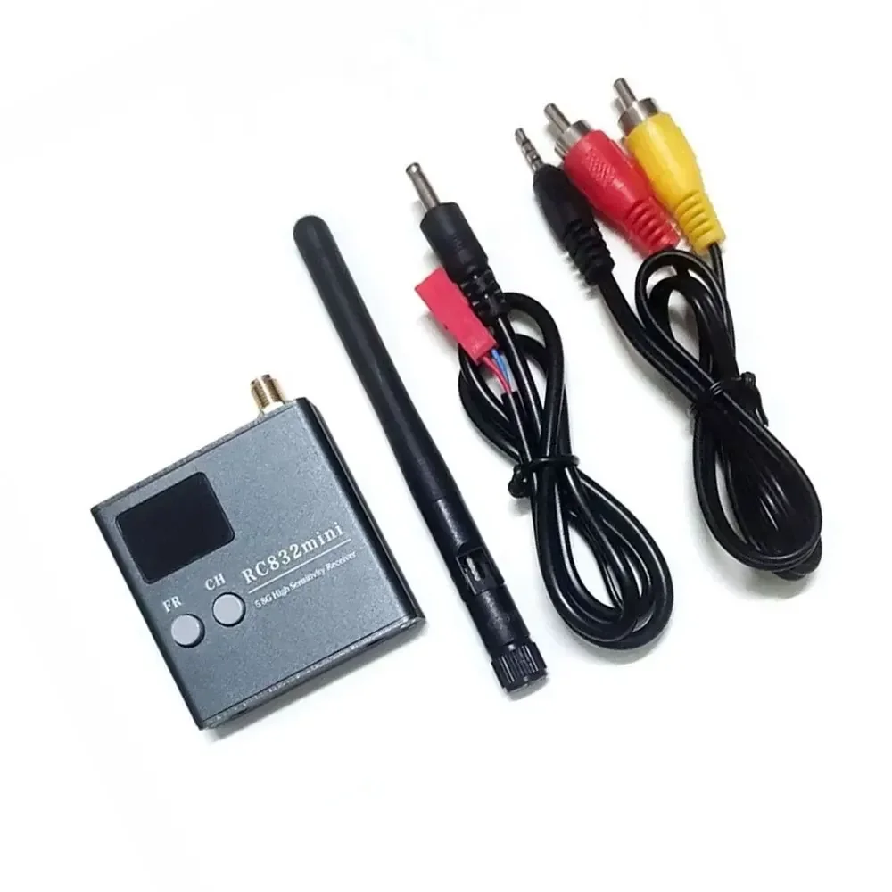 RC832 Mini Receiver 4.9G 5.8G 4.9-5.8GHz 56CH High Sensitivity Receiver with A/V For RC Model/Drone Parts
RC832 Mini Receiver 4.9G 5.8G 4.9-5.8GHz 56CH High Sensitivity Receiver with A/V For RC Model/Drone Parts