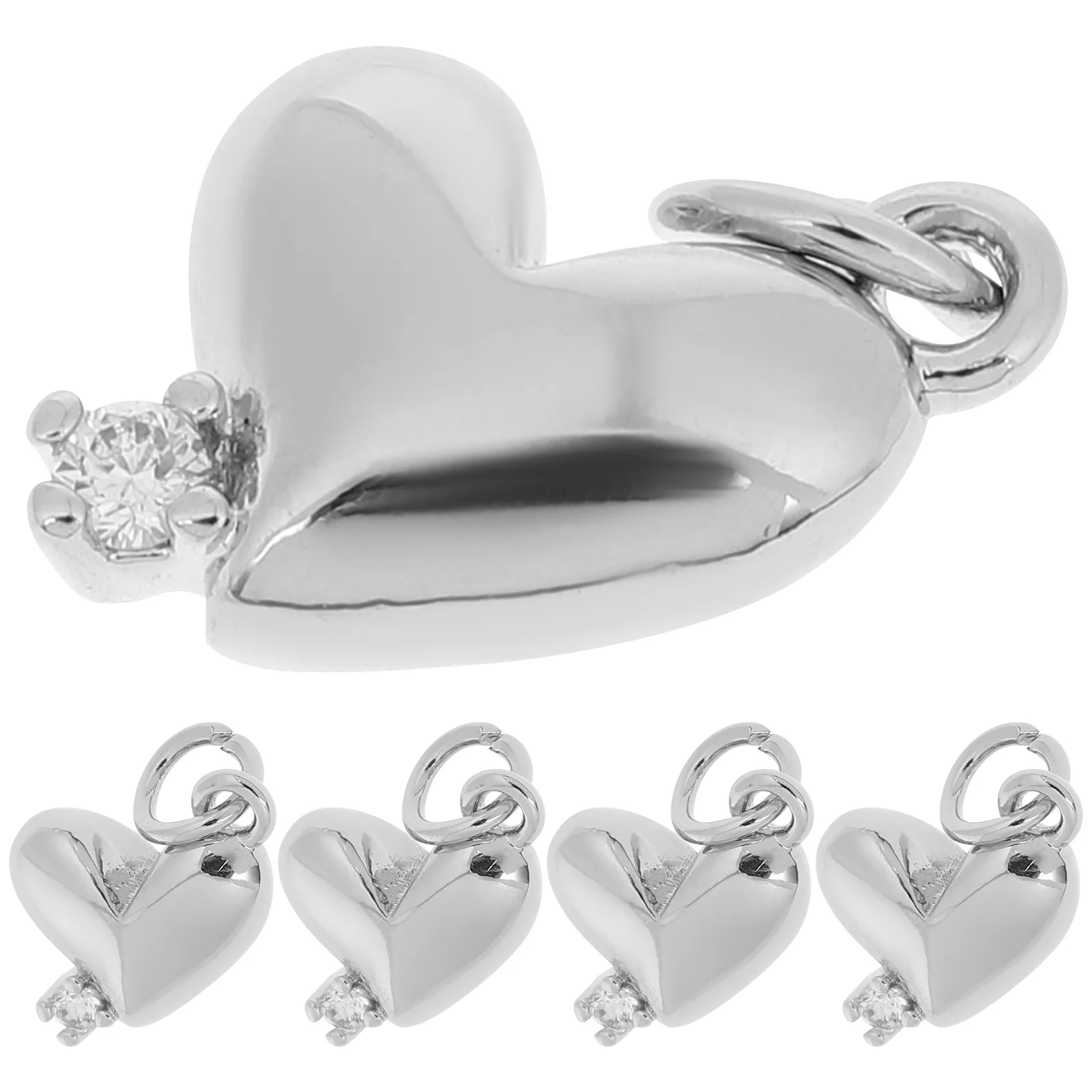 5Pcs Heart Charms for DIY Jewelry Pendant Necklace Bracelet Earring Making Durable Copper Plated Elegant Design 
5Pcs Heart Charms for DIY Jewelry Pendant Necklace Bracelet Earring Making Durable Copper Plated Elegant Design