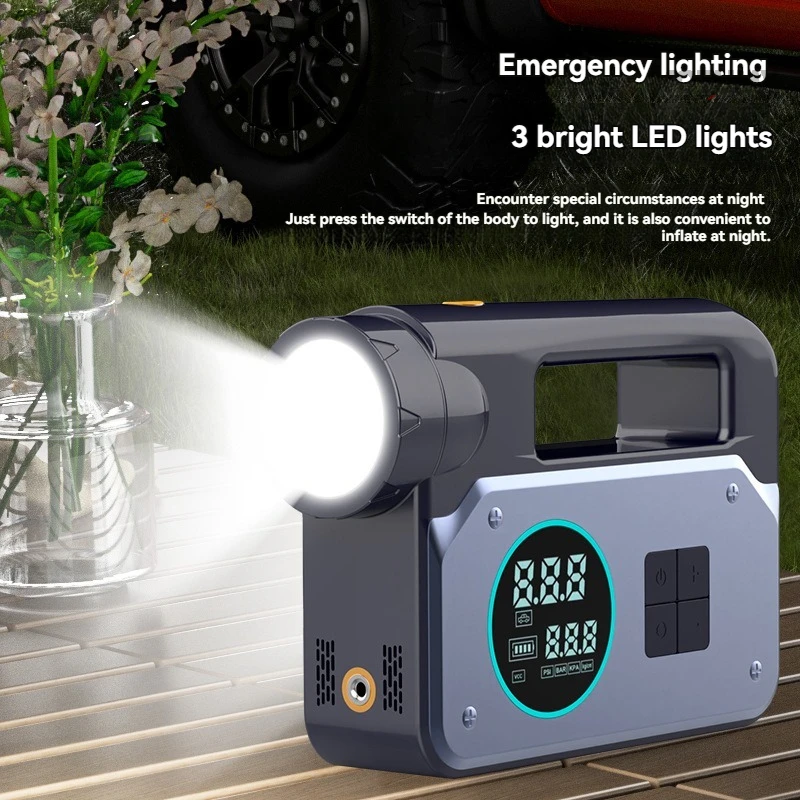 Wireless Rechargeable Auto Air Compressor Tire Inflator
Wireless Rechargeable Auto Air Compressor Tire Inflator