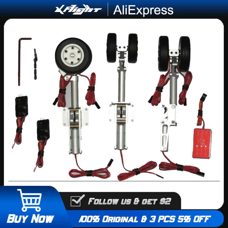 XAERO Commercial Aircraft Landing Gear for RC Models, Heavy-Duty Aluminum Retractable Undercarriage, 1/10-1/20 Scale Airliner
XAERO Commercial Aircraft Landing Gear for RC Models, Heavy-Duty Aluminum Retractable Undercarriage, 1/10-1/20 Scale Airliner