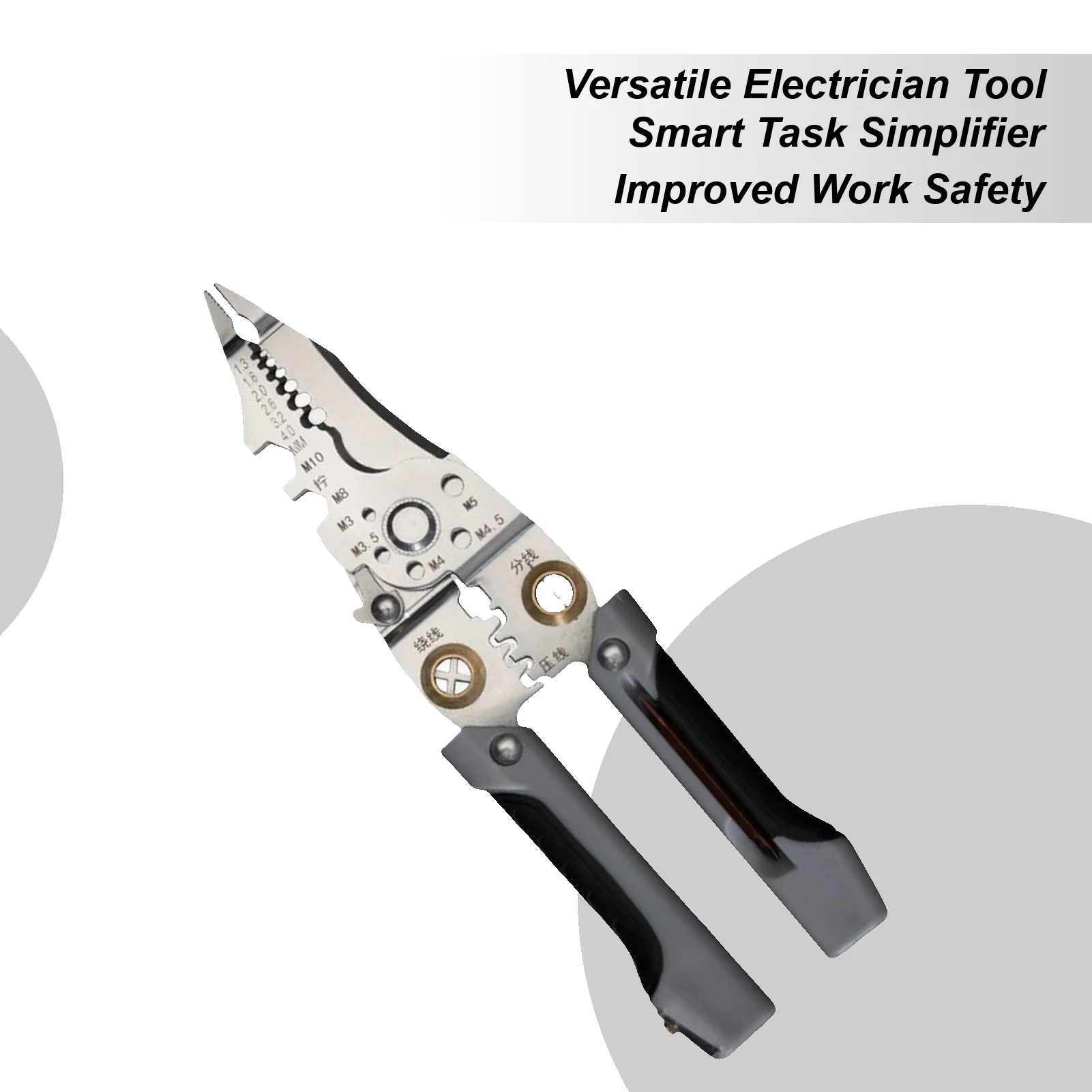 Wire Stripping Tool 21-in-1 Electrical Wire Crimping Cutter Precise Foldable Electricians Hand Stripping Tool For Professionals
Wire Stripping Tool 21-in-1 Electrical Wire Crimping Cutter Precise Foldable Electricians Hand Stripping Tool For Professionals