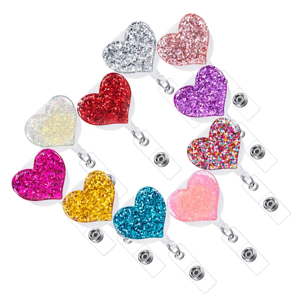 10Pcs Cartoon Badge Reels Set for Nurses Teachers Students Id Card Holders Retractable Clip with Rosy Blue Gold Light Pink Mixed
10Pcs Cartoon Badge Reels Set for Nurses Teachers Students Id Card Holders Retractable Clip with Rosy Blue Gold Light Pink Mixed