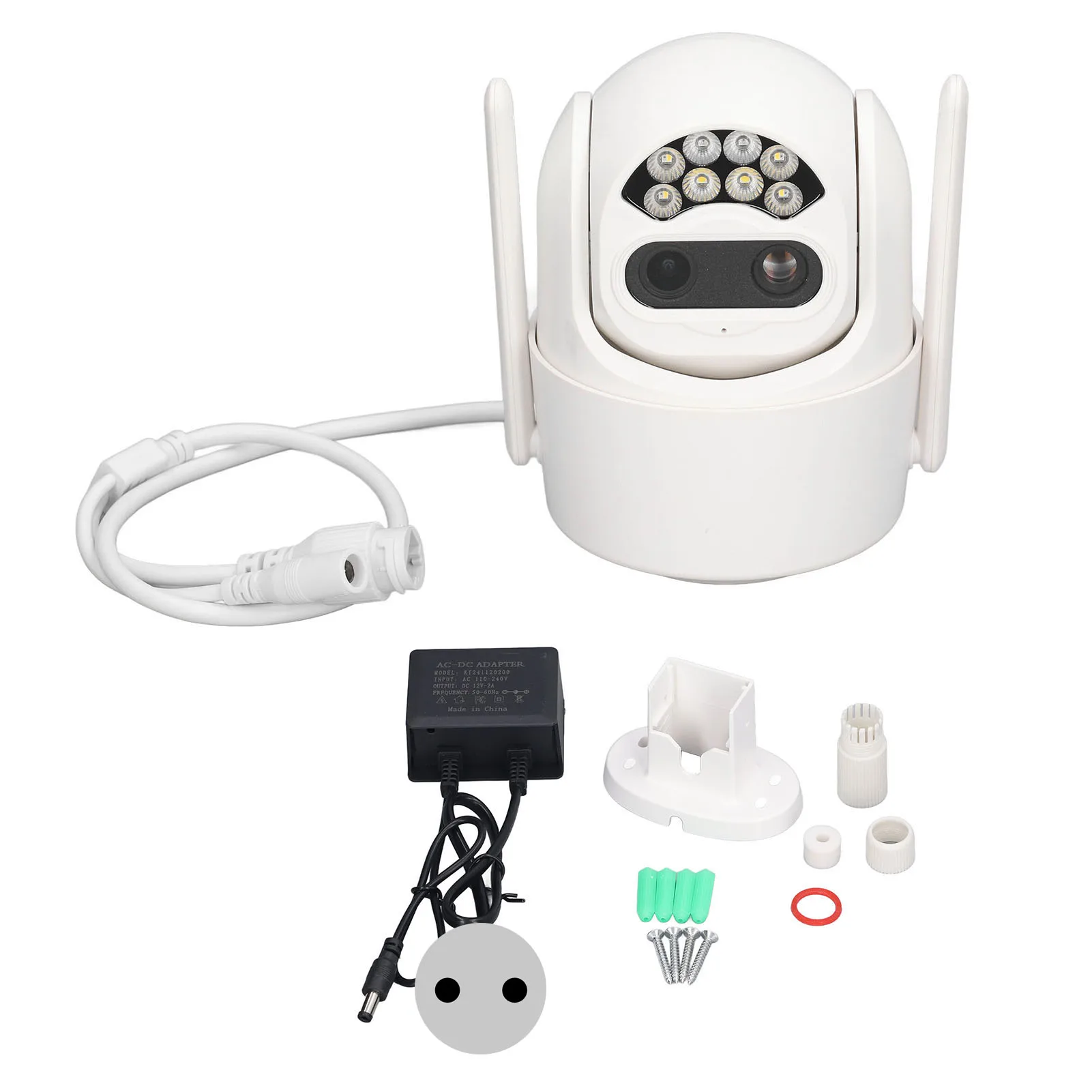 Home Surveillance Camera Motion Tracking 350° View Remote Monitoring Matching Zoom Lens 1080P HD Wireless WiFi Dome Camera Tools