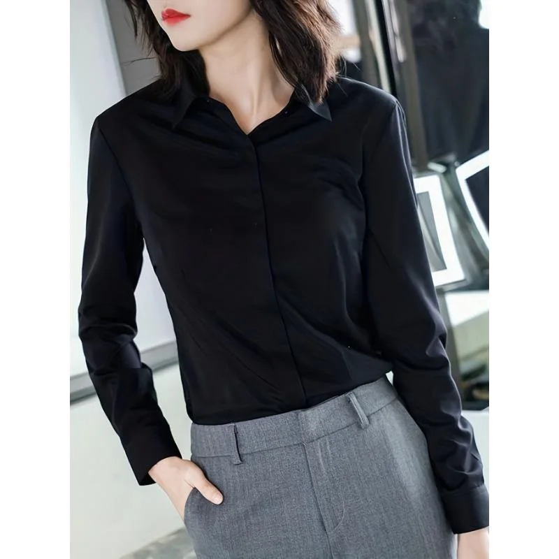 Bamboo Fiber White Shirt Women's Princess Sleeve Top Quality Comfortable Fabric Non-shrinking Easy Care for Spring Season
Bamboo Fiber White Shirt Women's Princess Sleeve Top Quality Comfortable Fabric Non-shrinking Easy Care for Spring Season